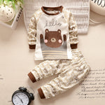 2 pc Teddy Bear Baby Outfit- Smart Cute Babies