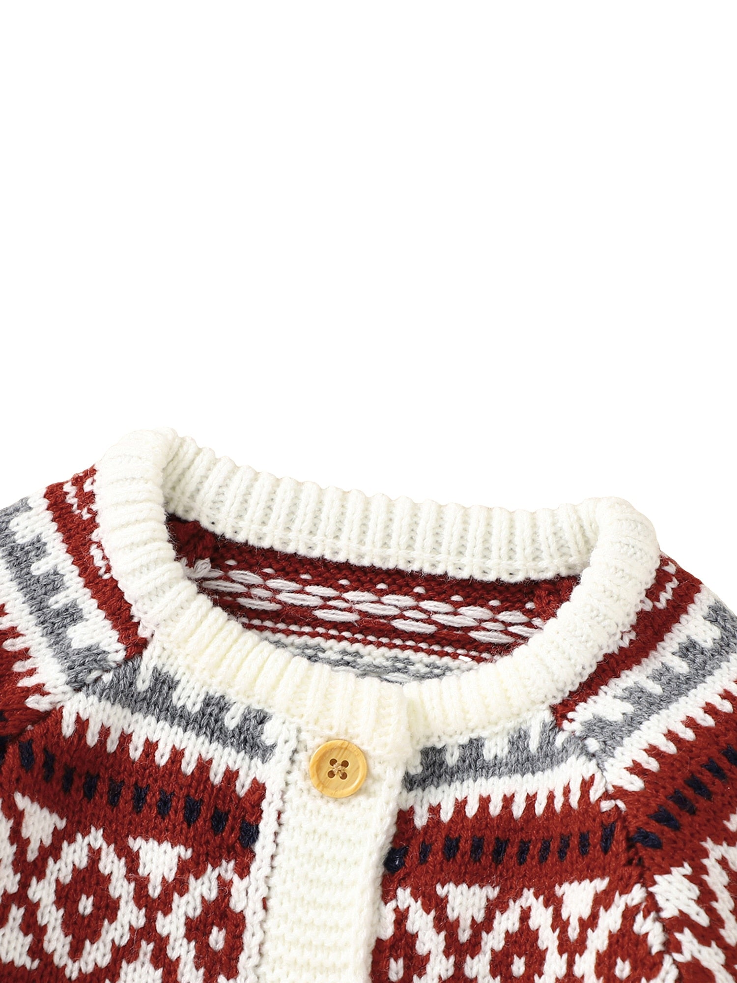 Christmas  Sweater Jacquard Romper & Matching Hat
