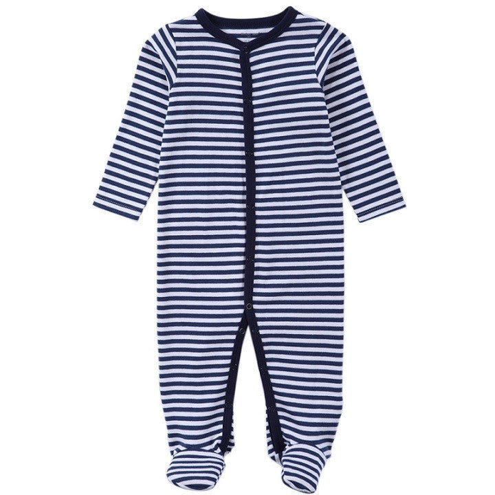 Striped Navy Baby Onesie - Smart Cute Babies