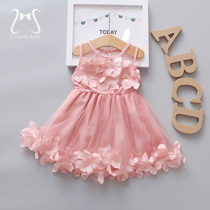Flower Fairy Baby Girl Party Dress