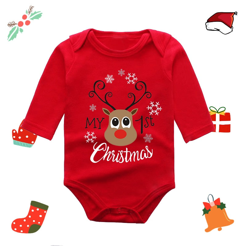 My First Christmas Baby Romper