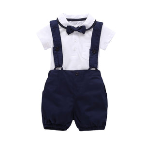 Baby Boy Short Sleeved Gentleman 2 pc Baby Suit