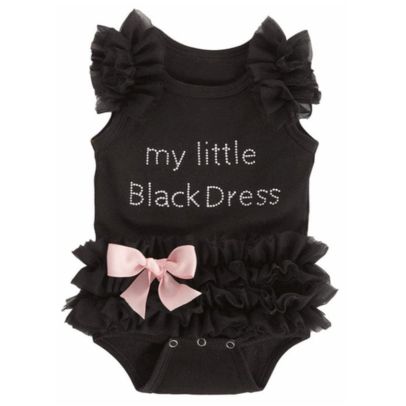 My Little Black Dress Baby Romper Black / 0-3 months My Little Black Dress Baby Romper Black / 0-3 months
