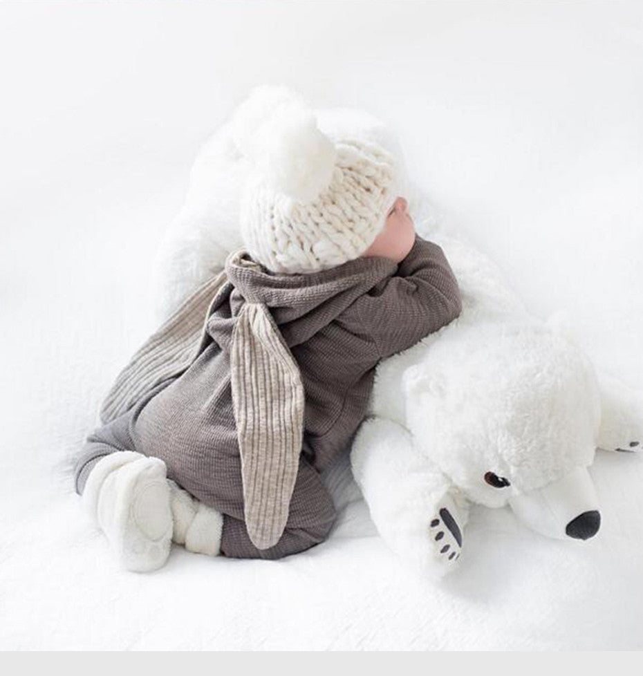 Newborn Baby Stuffed Polar Bear Pillow - Smart Cute Babies