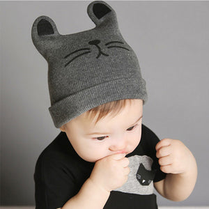 Adorable Kitty Baby Beanie Caps - Smart Cute Babies