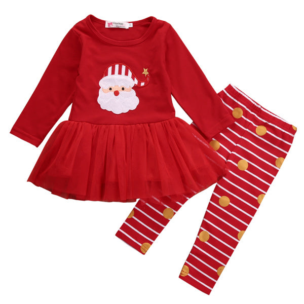 Cute 2-pc Santa Outfit - Smart Cute Babies